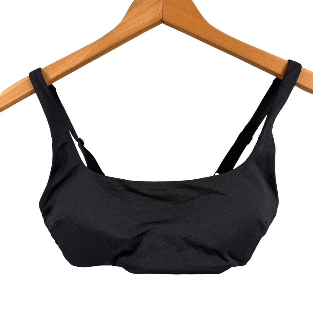 Everlane ReNew Black Swim Bra Top XS Adjustable Straps Recycled Nylon‎ New